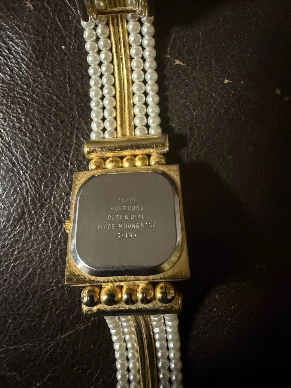 Pearl Gold and Silver Beaded Bracelet Watch